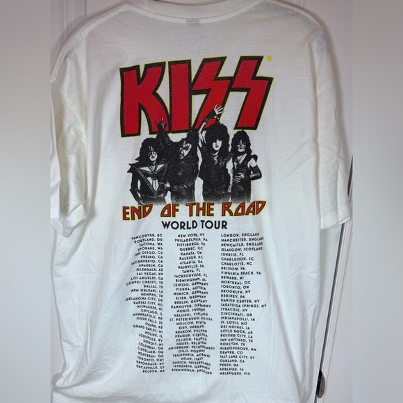 KISS End of the Road 2019 Tour Tee | Band T-Shirt | Rock Graphic | Large - Picture 3 of 9